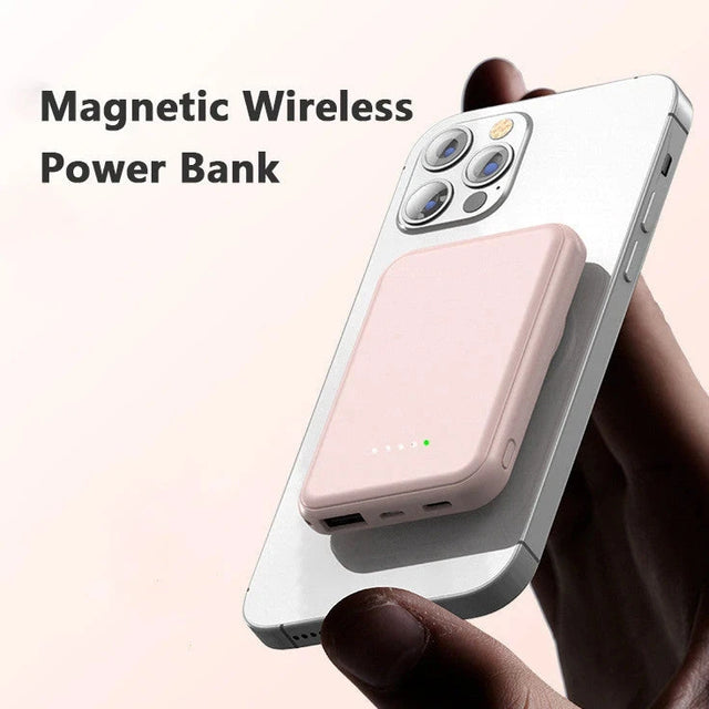 Power Bank Magnético Inalámbrico — 5.000 o 10.000 mAh
