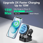 3-in-1 Retractable Magnetic Wireless Charger — Fast Wireless Charging