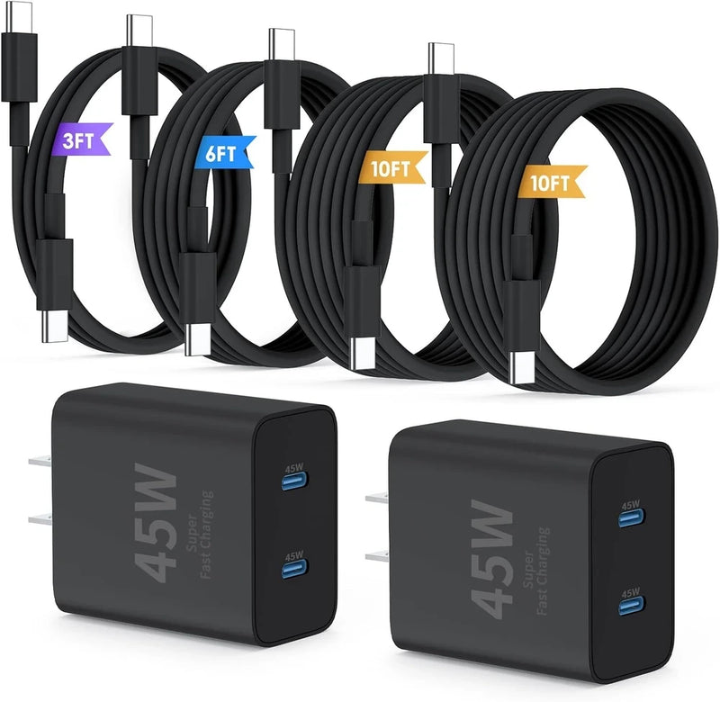Cargador Rápido USB-C Doble Puerto