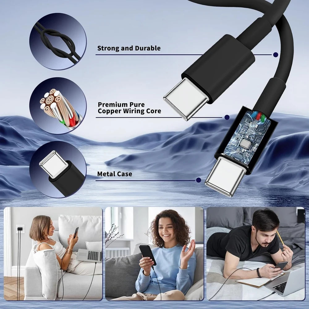 Cargador Rápido USB-C Doble Puerto