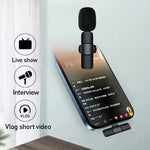 Micrófono Lavalier Inalámbrico – Sonido Profesional para Celular y Cámara