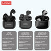 Audífonos Inalámbricos Lenovo LP40Pro – Sonido Potente y Conexión Bluetooth