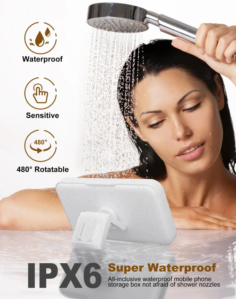 Waterproof Rotating Shower Phone Mount
