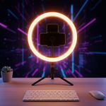 Anillo de Luz LED con Trípode – lifestyle