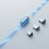 Compatible with Apple, Flowing Ligh Magnetic Streamer Data Line Cable for Iphone Android Typec