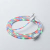 3 In 1 Micro USB Type C Cable LED Flowing Light Type C Chager Cable Mobile Phone Charging Wire